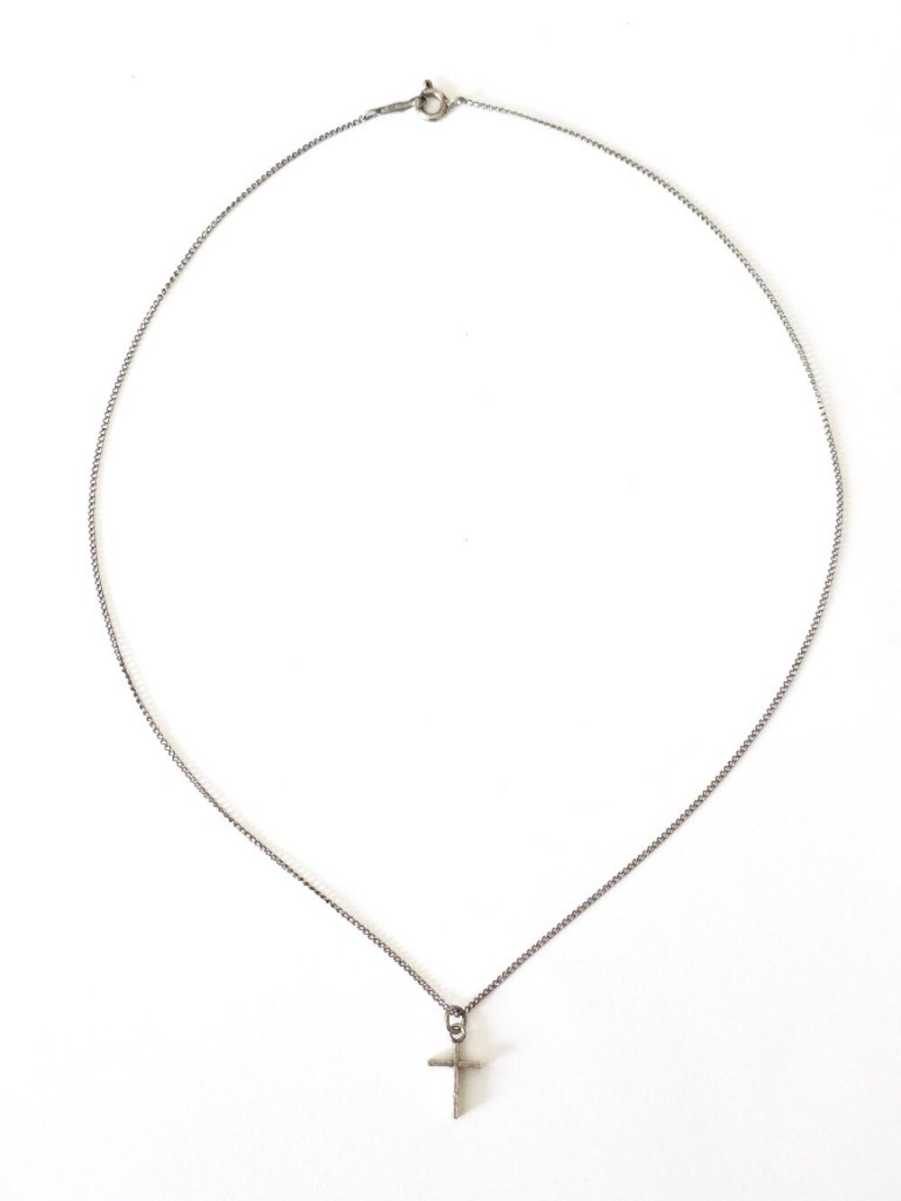 925 silver necklace +  cross pendant